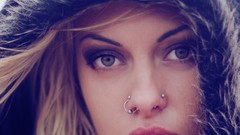 Woman tattoos piercings models Russians Teya Salat