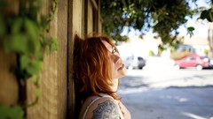 Woman tattoos piercings redheads