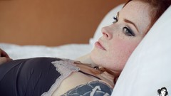 Woman tattoos redheads