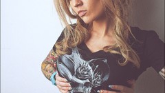 Woman tattoos Russians Karina Toby Alexander Tikhomirov