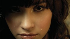 Woman tears faces demi lovato brunettes crying