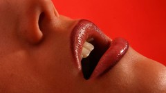 Woman teeth close-up lips faces mouth