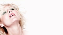 Woman teeth white background Celebrity Kirsten Dunst faces 