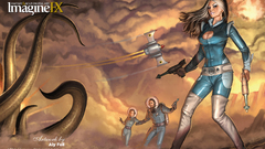 Woman tentacles astronauts dust