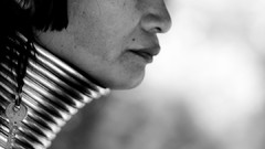 Woman Thailand monochrome grayscale Kayan Eric Lafforgue