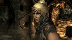 Woman the elder scrolls v skyrim blondes caves dungeons