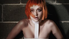 Woman The Fifth Element redheads cosplay Leeloo