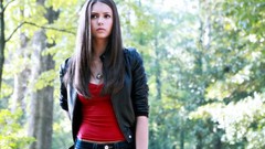 Woman The Vampire Diaries Nina Dobrev Actress jackets brunettes 