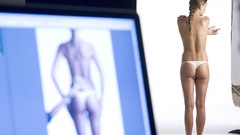 Woman thong topless 2006