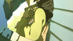 Woman tie Jewelry red eyes earrings jackets scarfs male smiling 