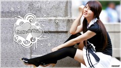 Woman tie schoolgirls stockings skirts school uniforms pigtails 