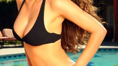 Woman Tiffany Taylor swimming