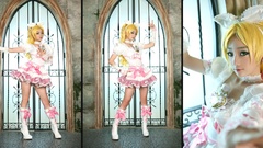 Woman tile blondes green eyes cosplay miyuko