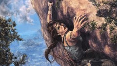 Woman tomb raider lara croft artwork video games