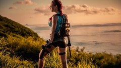 Woman tomb raider lara croft models redheads Bianca Beauchamp