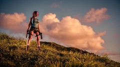 Woman tomb raider lara croft models redheads cosplay Bianca 