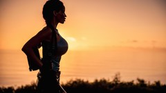 Woman tomb raider lara croft models redheads cosplay Bianca 