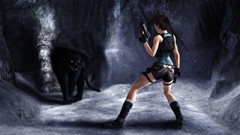 Woman tomb raider lara croft video games panthers