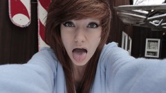 Woman tongue models redheads