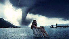 Woman tornado Twister