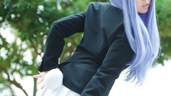 Woman touhou cosplay school