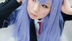 Woman touhou cosplay school