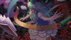 Woman touhou long hair