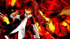 Woman touhou red Okazaki