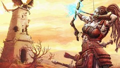 Woman tower Archers fantasy art