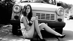 Woman Trabant models