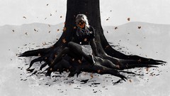 Woman Trees Desktopography