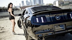 Woman tuning vehicles Ford mustang Ford Mustang GT mustang gt