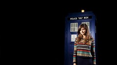 Woman TV Doctor Who brunettes tardis jenna-louise coleman Clara 