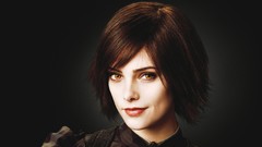 Woman twilight Actress smiling brunettes short hair yellow eyes 