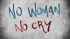 Woman Typography bob marley crying Quotes
