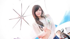 Woman Umbrellas asians models Korean Ryu Ji Hye