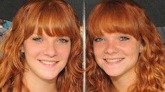 Woman Umbrellas Netherlands twins redheads