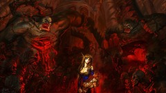 Woman Undead world of warcraft blood elf artwork video games 