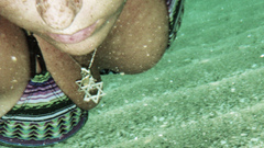 Woman underwater portraits