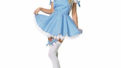 Woman uniforms cosplay standing