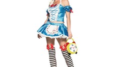 Woman uniforms cosplay standing