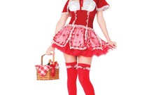 Woman uniforms cosplay standing