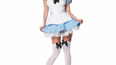 Woman uniforms cosplay standing