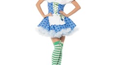 Woman uniforms cosplay standing