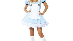 Woman uniforms cosplay standing