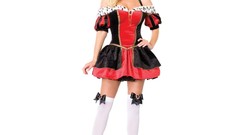 Woman uniforms cosplay standing