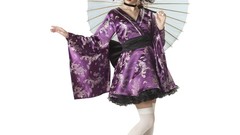 Woman uniforms cosplay standing