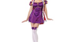 Woman uniforms cosplay standing