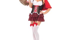 Woman uniforms cosplay standing