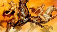 Woman Valkyrie fantasy art